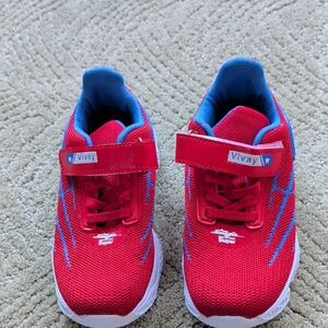 Kids' Vibrant Red and Blue Sneakers